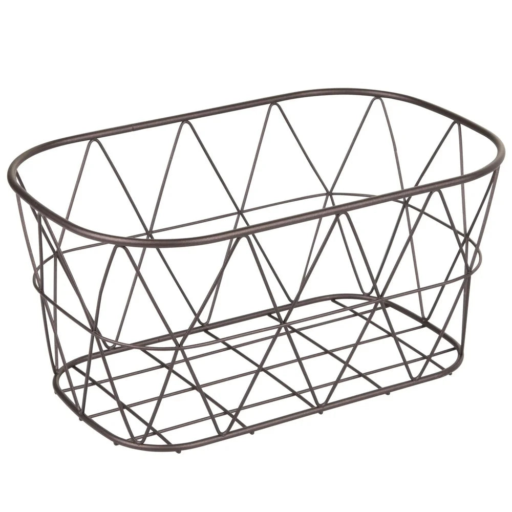 Bronze Wire Storage Basket for Organizing Essentials