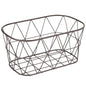 Bronze Wire Storage Basket for Organizing Essentials