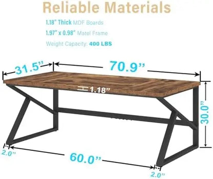 Spacious Farmhouse Style Home Office Desk