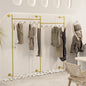 Industrial Pipe Wall-Mounted Clothing Rack