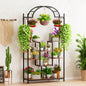 Creative 5-Tier Plant Stand with Hanging Hooks