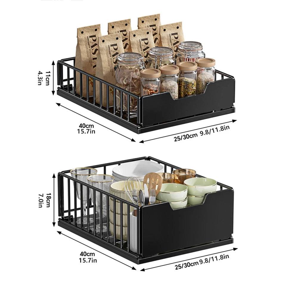 Foldable Slide Out Cabinet Organizer