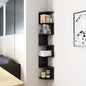 7-Tier Rustic Corner Wall Shelf | Floating Triangular Wall Storage Rack