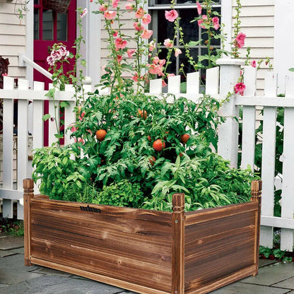 Solid Pine Raised Garden Planter Box