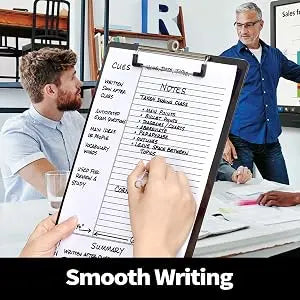 Low Profile Clipboard with Pen Holder | Durable Letter Size Plastic Clipboard