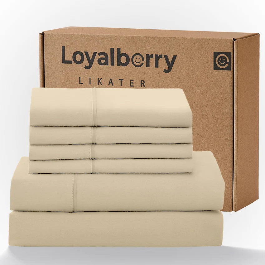Cool & Soft 4-Piece Microfiber Sheet Set | Deep Pocket Bed Sheets Up to 18"