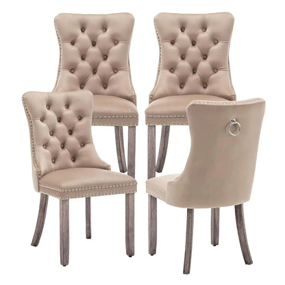 Modern Wingback Dining Room Chair Set