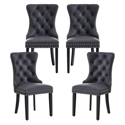 Modern Wingback Dining Room Chair Set