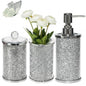 Glass Bathroom Accessory Set