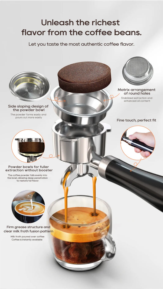 Temperature Adjustable Semi-Automatic Espresso Machine