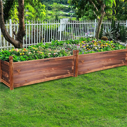 Solid Pine Raised Garden Planter Box