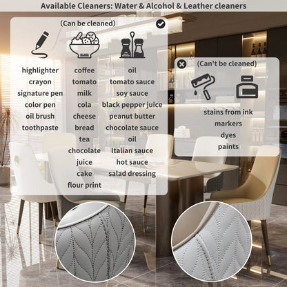 Modern Dining Room Chairs with High Tufted Back