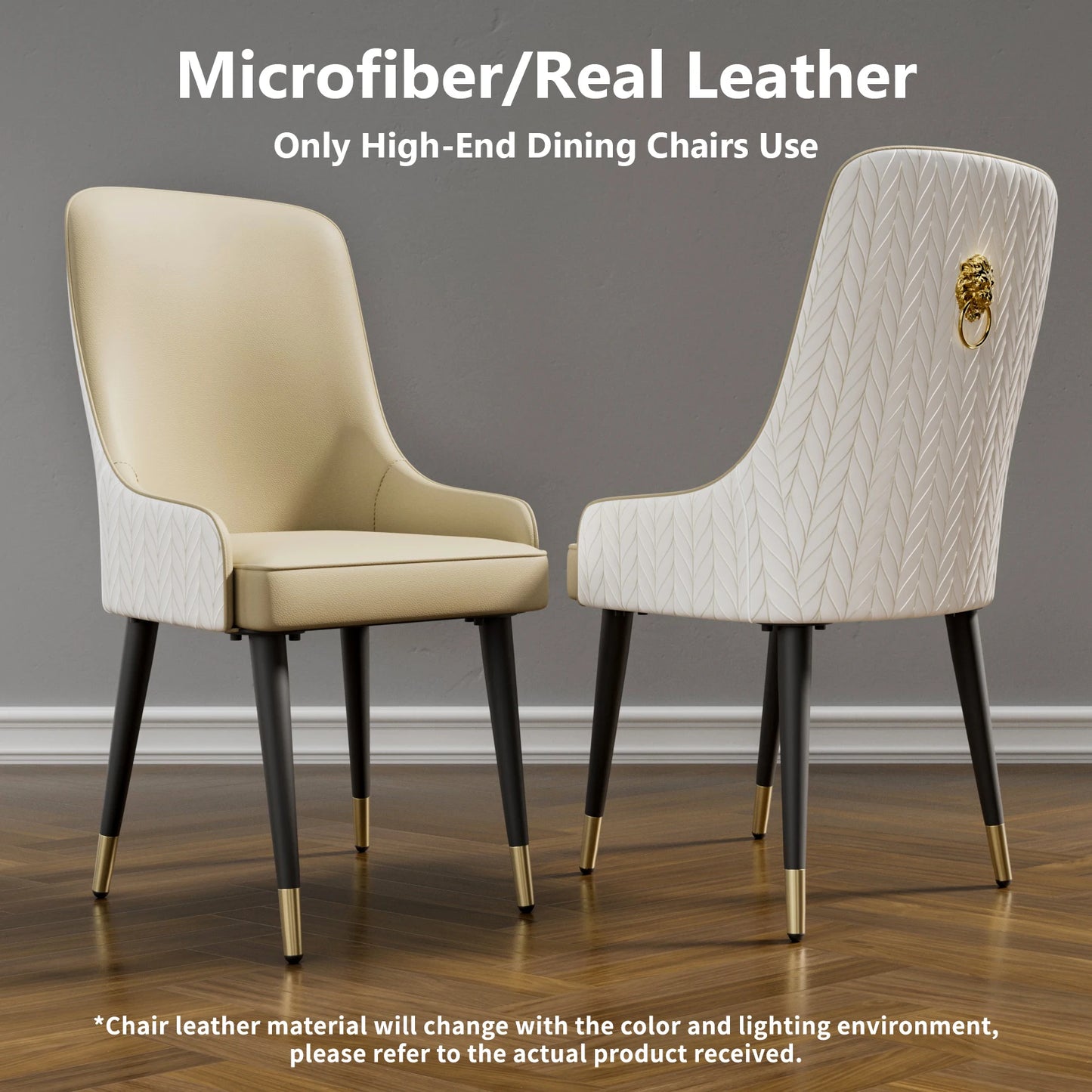 Modern Dining Room Chairs with High Tufted Back