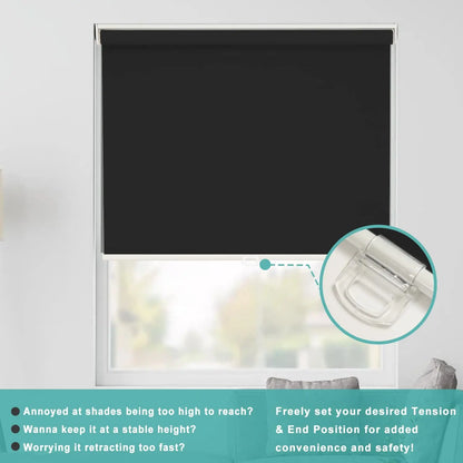 Cordless Blackout Roller Shades | 100% Room Darkening Thermal Window Blinds