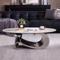 Modern Oval Stone Coffee Table