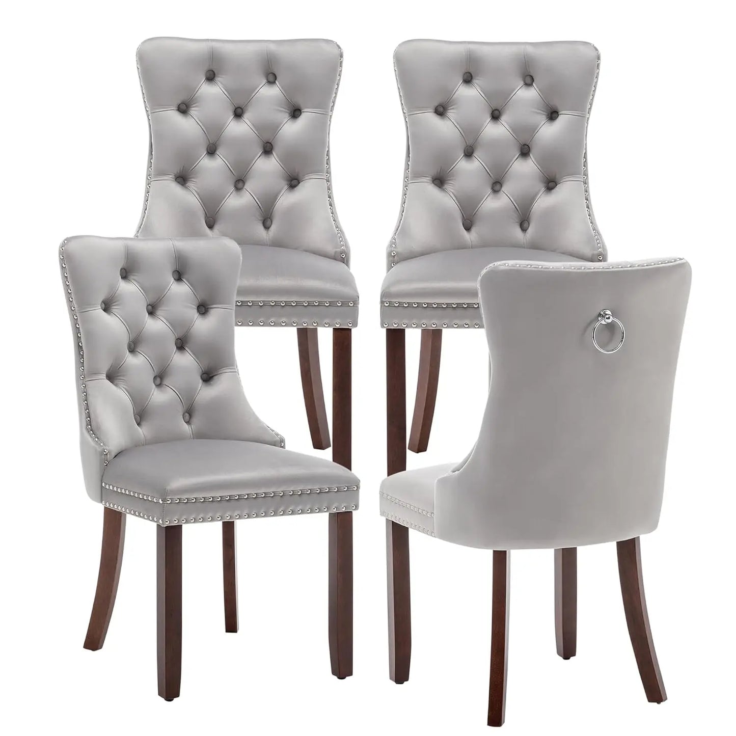 Modern Wingback Dining Room Chair Set