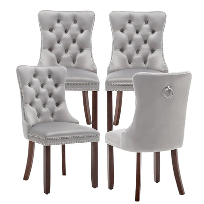 Modern Wingback Dining Room Chair Set