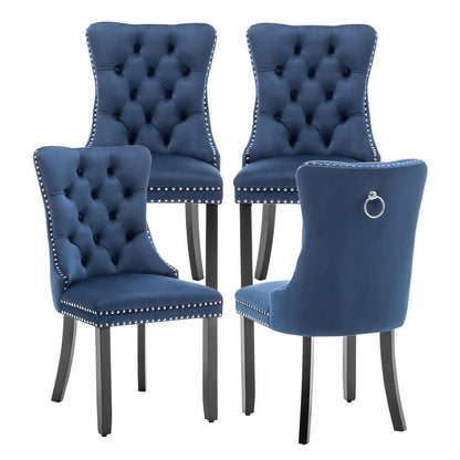 Modern Wingback Dining Room Chair Set
