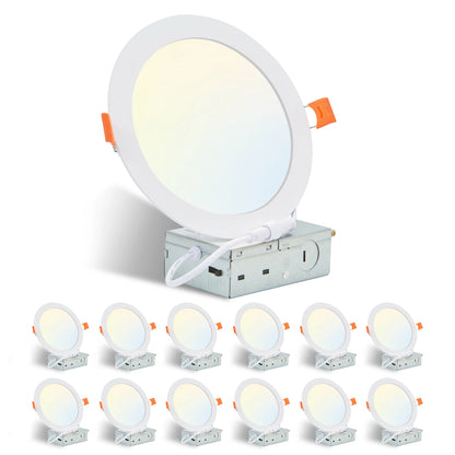 Energy-Efficient & Dimmable Recessed Lights, Pack of 12