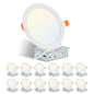 Energy-Efficient & Dimmable Recessed Lights, Pack of 12