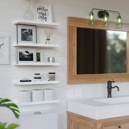 Set of 5 Wall-Mounted Display Shelves