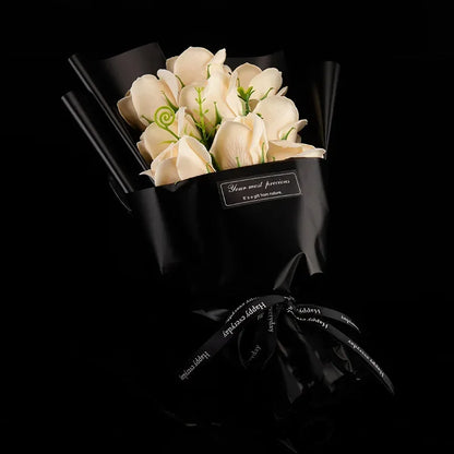9-Head Soap Rose Bouquet | Handcrafted Floral Gift for Mother's Day & Valentine's Day