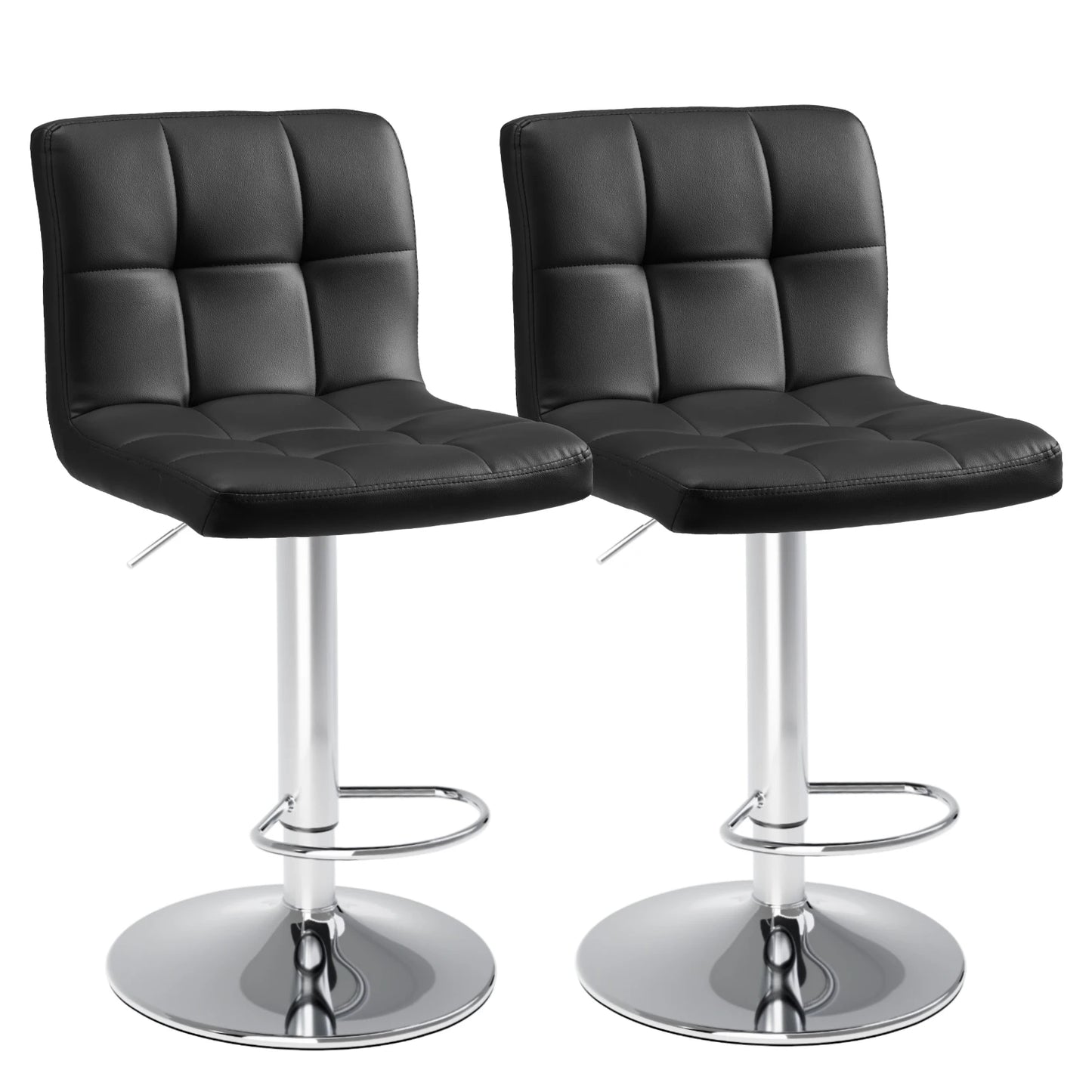 Faux Leather Counter Height Bar Stools