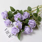 Velvet Artificial Rose Stems | Realistic Silk Flowers for Wedding & Home Décor