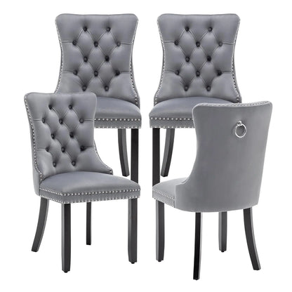 Modern Wingback Dining Room Chair Set