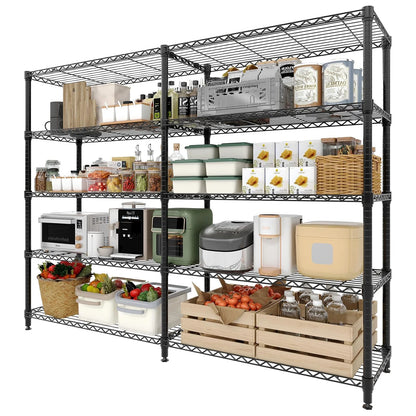 Heavy-Duty Adjustable Metal Storage Shelves