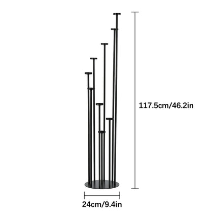 Beautiful 9-Arm Ascending Iron Candelabra