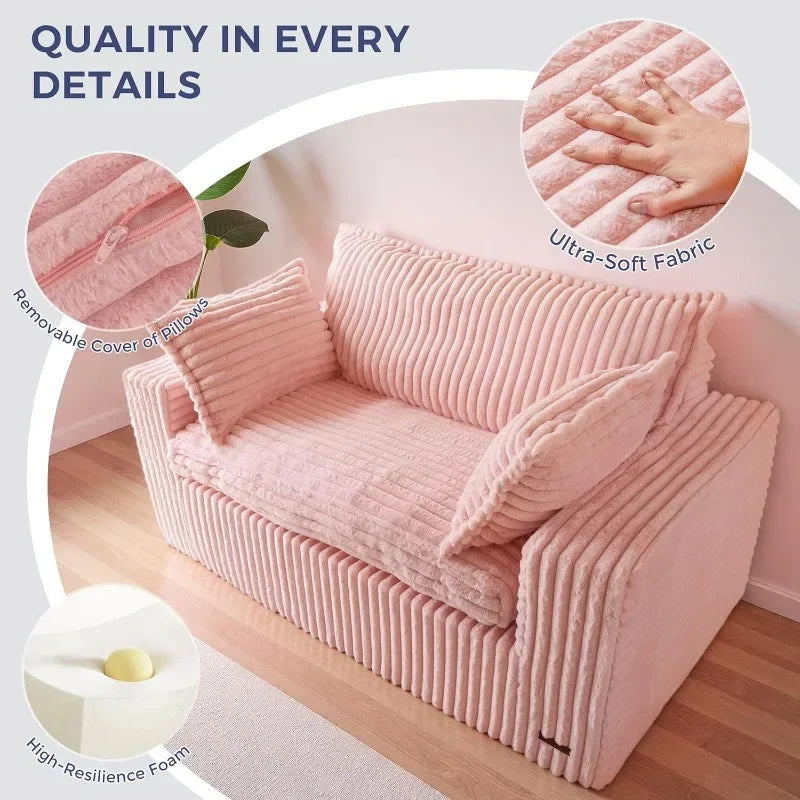 Faux Fur Bean Bag Mini Sofa