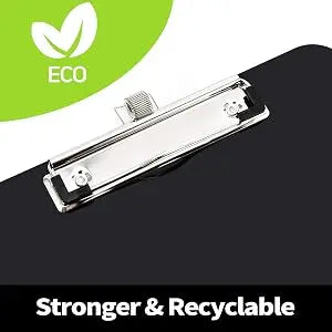 Low Profile Clipboard with Pen Holder | Durable Letter Size Plastic Clipboard