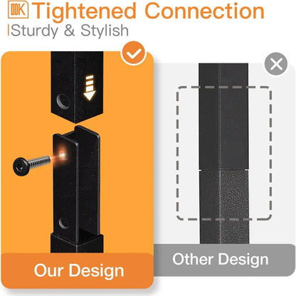 Stylish 6-Tier Metal Frame Ladder Shelf