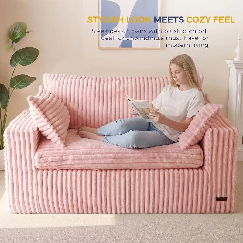 Faux Fur Bean Bag Mini Sofa
