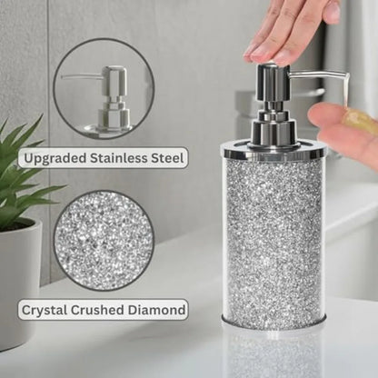 Glass Bathroom Accessory Set