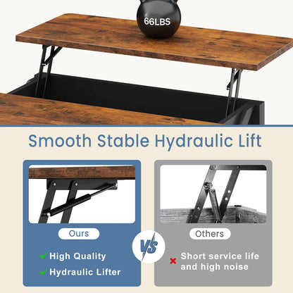 Lift-Top Coffee Table with Storage