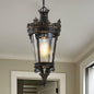 Vintage Crown Lantern with Ornate Metal Design