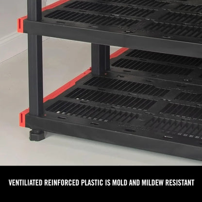 Heavy Duty, Durable 4-Tier Storage Rack