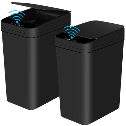 Touchless Bathroom Trash Cans, Set of 2