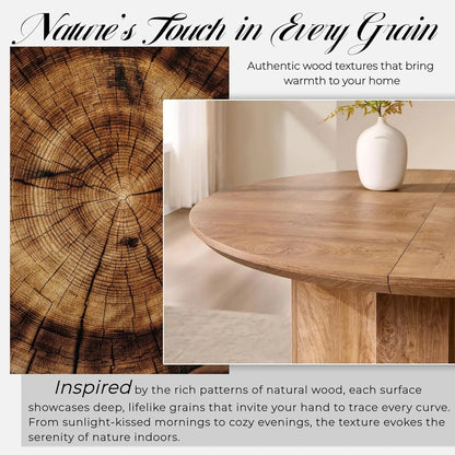 Luxury 47" Round Pedestal Dining Room Table