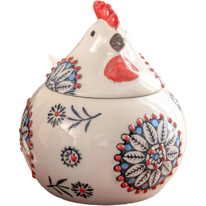 Ceramic Salt Cellar with Lid and Spoon
