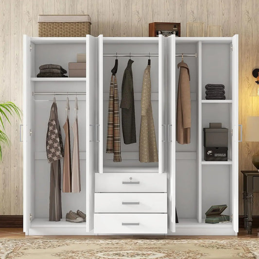 Sleek Freestanding Wooden Armoire