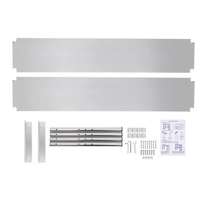 Heavy-Duty 2-Tier Stainless Steel Storage Shelving