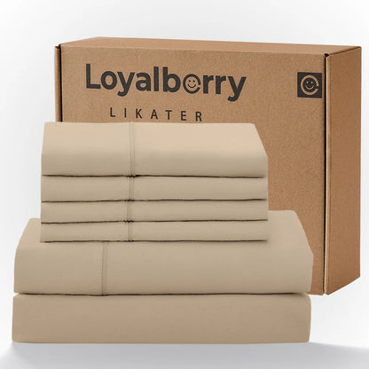 Cool & Soft 4-Piece Microfiber Sheet Set | Deep Pocket Bed Sheets Up to 18"