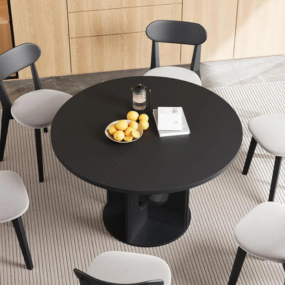 Farmhouse Style Dining Room Table with Pedestal Base