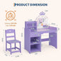 Princess Vanity with Lights, Toddler Desk & Chair Set