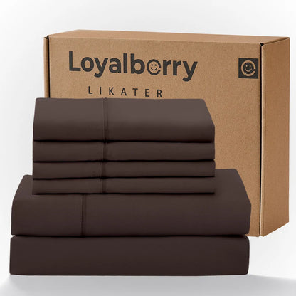 Cool & Soft 4-Piece Microfiber Sheet Set | Deep Pocket Bed Sheets Up to 18"