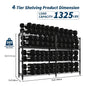 Heavy-Duty Adjustable Metal Storage Shelves