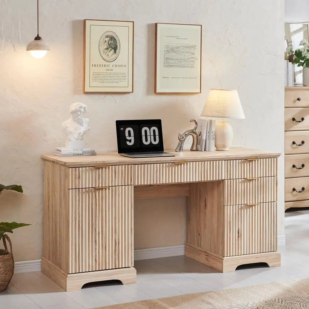 Modern Executive Desk with Storage